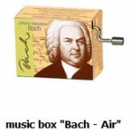Hand Crank Musik Box Fridolin Bach: „Air“ - Bach: Air 